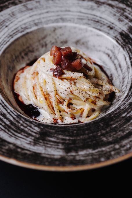 Spaghetti cacio e pere