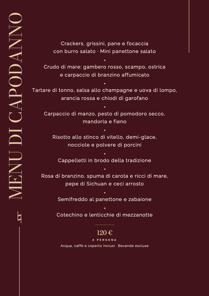 Menu Vigilia di Natale